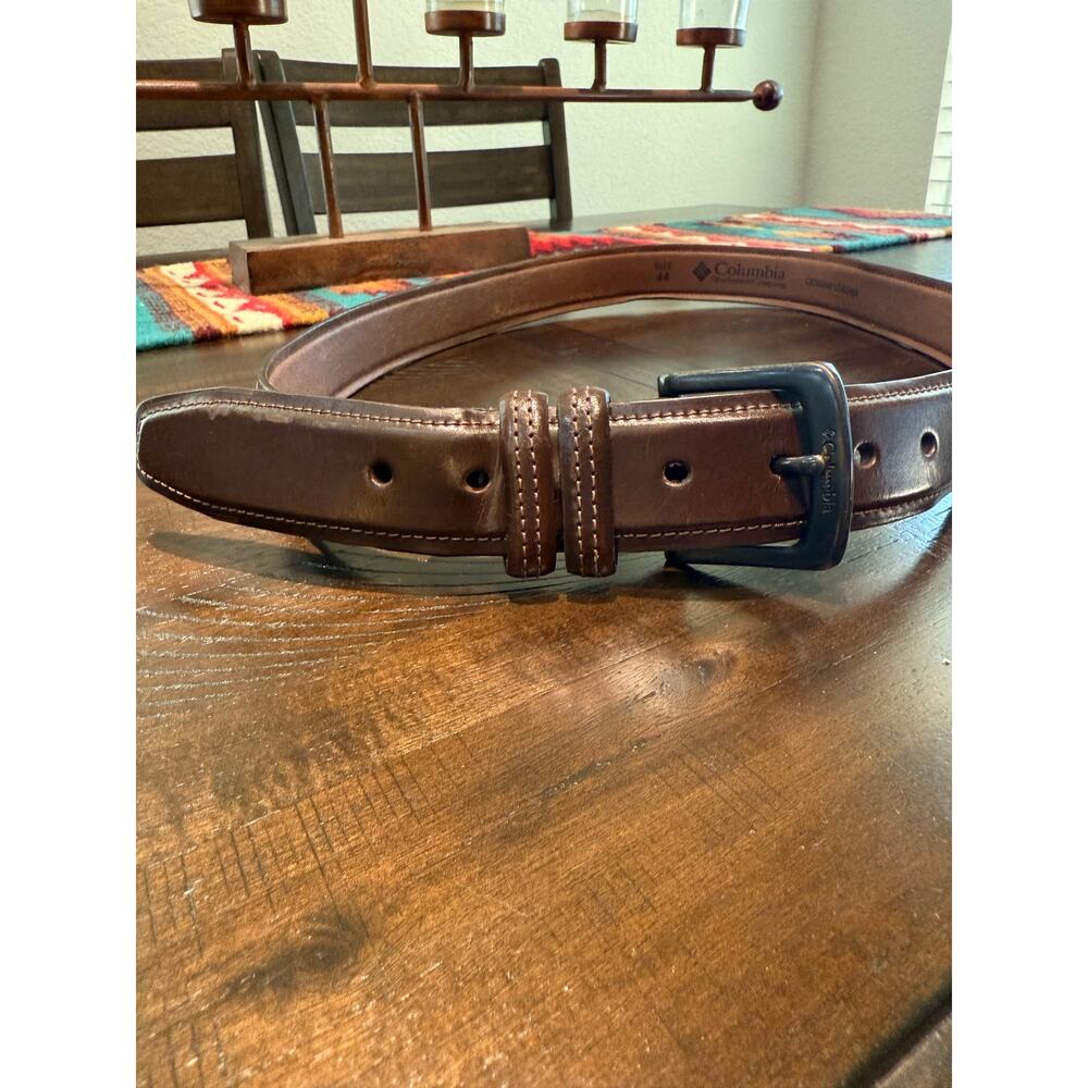 Columbia Men's Goose Lake Double Loop Casual Dress Belt 44 leather